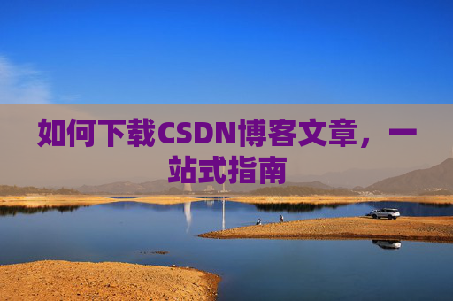 如何下载CSDN博客文章,一站式指南